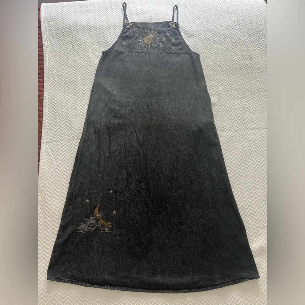 Quacker Factory Denim Overall Dress - Picture 3 of 13